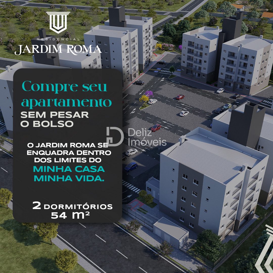 Jardim Roma em Xanxerê –  Pronto para morar - Apartamentos de 2 Quartos pelo Minha Casa, Minha Vida