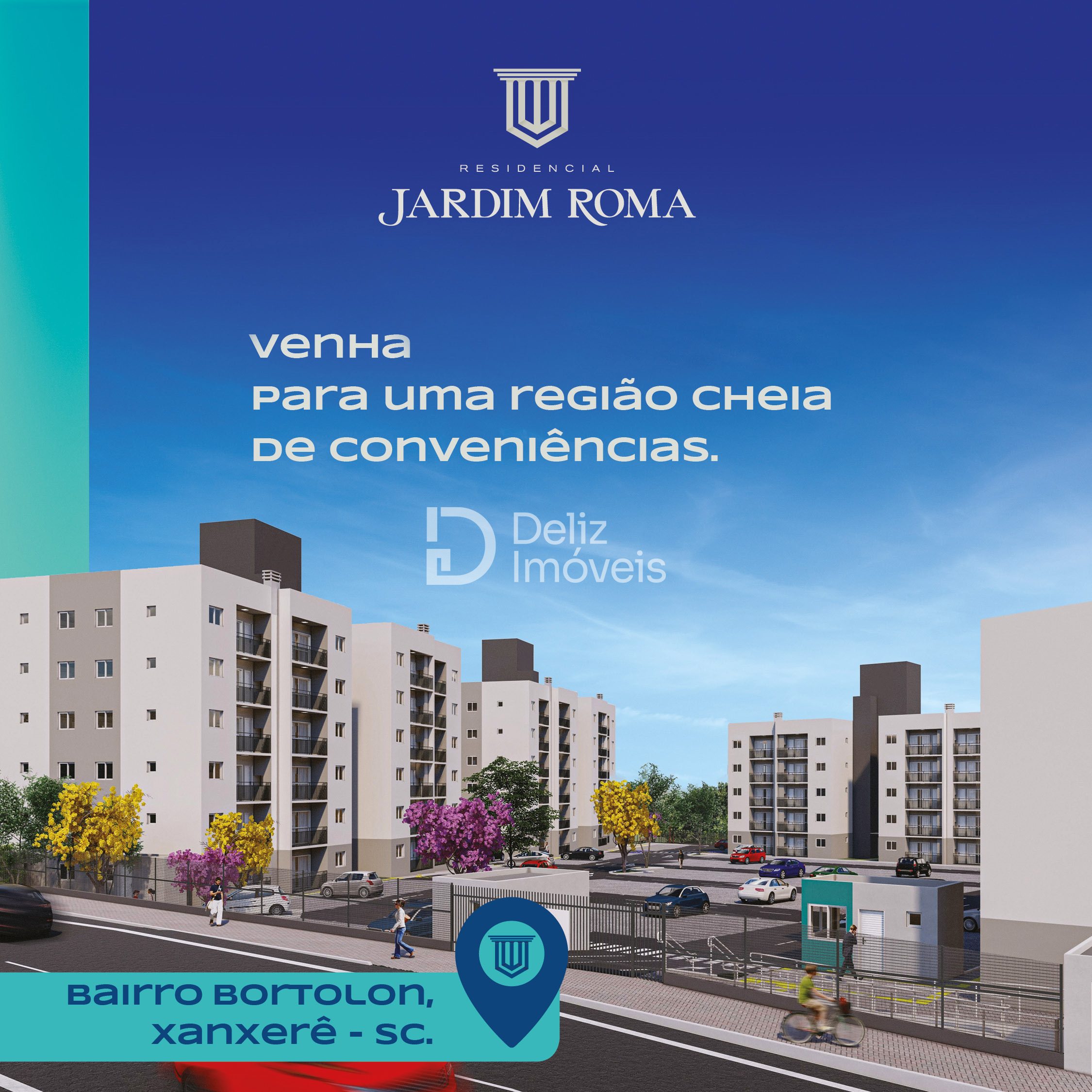 Jardim Roma em Xanxerê –  Pronto para morar - Apartamentos de 2 Quartos pelo Minha Casa, Minha Vida - Foto 2